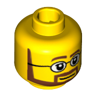Lego hlava, žlutá (6030239, 4261301)